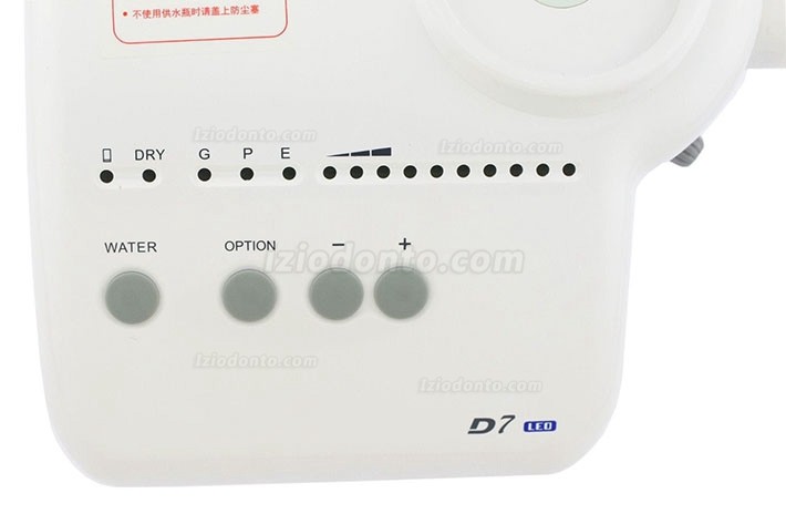 Woodpecker® DTE D7 Ultrassom Odontológico Scaler com Luz LED & Reservatório Compatível com SATELEC